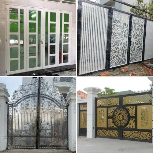 Các loại cửa sắt thường dùng làm khung cửa nhà