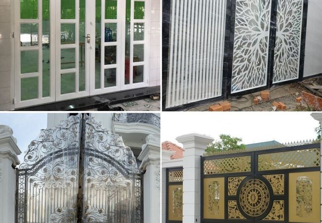 Các loại cửa sắt thường dùng làm khung cửa nhà