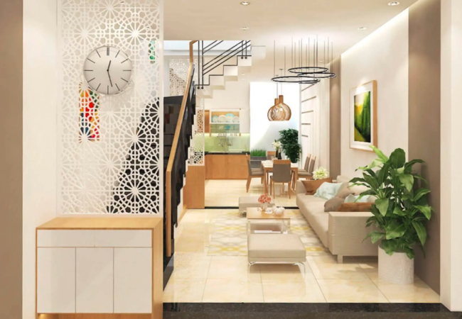 Các màu nội thất phù hợp với tường nhà màu trắng